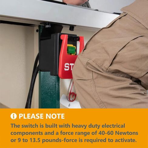 POWERTEC 71007 110 فولت إلى 220 فولت مفتاح مجداف للأدوات الكهربائية يناسب منشار الطاولة، طاولة التوجيه، مكبس الحفر، منشار المقعد، منشار الشريط in Saudi Arabia