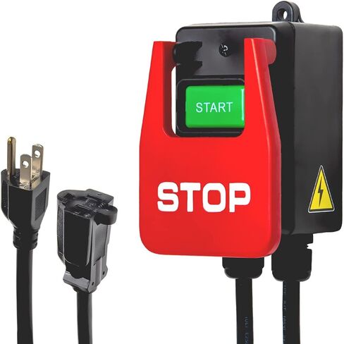 POWERTEC 71007 110 فولت إلى 220 فولت مفتاح مجداف للأدوات الكهربائية يناسب منشار الطاولة، طاولة التوجيه، مكبس الحفر، منشار المقعد، منشار الشريط in Saudi Arabia