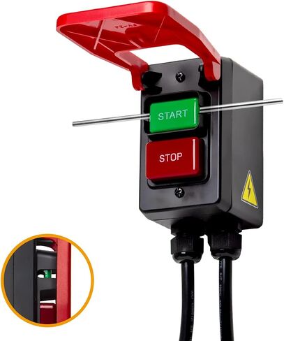 POWERTEC 71007 110 فولت إلى 220 فولت مفتاح مجداف للأدوات الكهربائية يناسب منشار الطاولة، طاولة التوجيه، مكبس الحفر، منشار المقعد، منشار الشريط in Saudi Arabia