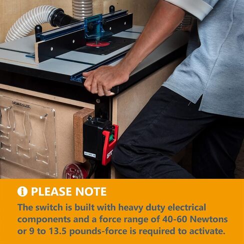 POWERTEC 71007 110 فولت إلى 220 فولت مفتاح مجداف للأدوات الكهربائية يناسب منشار الطاولة، طاولة التوجيه، مكبس الحفر، منشار المقعد، منشار الشريط in Saudi Arabia