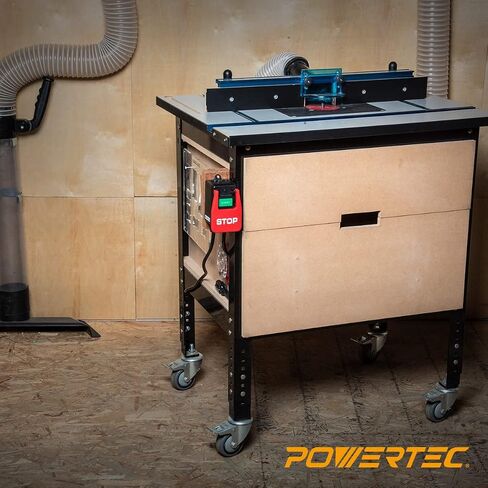 POWERTEC 71007 110 فولت إلى 220 فولت مفتاح مجداف للأدوات الكهربائية يناسب منشار الطاولة، طاولة التوجيه، مكبس الحفر، منشار المقعد، منشار الشريط in Saudi Arabia