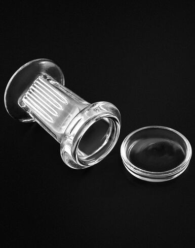 QWORK Coplin Staining Jar, 5 Slide Capacity 60 ml Glass Staining Tank in Saudi Arabia