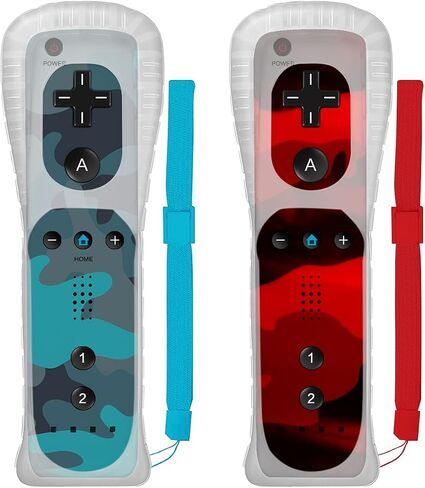 JYELUK Wii Controller 2 Pack,Wii Remote Controller Compatible with Nintendo Wii U and Wii,with Wrist Strap and Case,Camo in Saudi Arabia