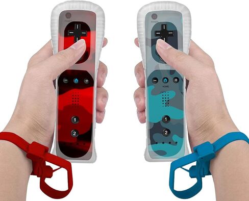 JYELUK Wii Controller 2 Pack,Wii Remote Controller Compatible with Nintendo Wii U and Wii,with Wrist Strap and Case,Camo in Saudi Arabia