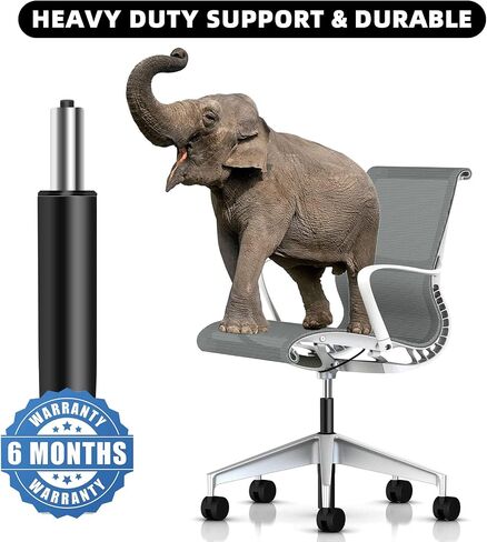 Omyoffice Adjustable Height Gas Lift Cylinder for Office Chairs, Universal Size, Heavy Duty, Gold in Kuwait