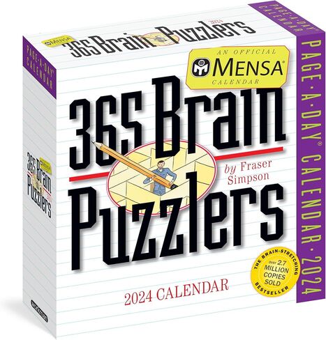 Mensa® 365 Brain Puzzlers Page-A-Day Calendar 2024: Word Puzzles, Logic Challenges, Number Problems, and More in Saudi Arabia