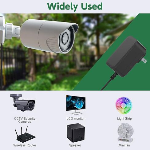 محول إمداد الطاقة 100 فولت - 240 فولت تيار متردد إلى تيار مستمر 18 فولت 2 أمبير 1 أمبير 36 وات، قابس شاحن حائط 5.5 × 2.1 مم لمعدات 18 فولت 100 مللي أمبير ~ 2000 مللي أمبير [18 فولت 2 أمبير، مركز إيجابي، سلك بطول 6 أقدام] in Kuwait