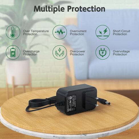 محول إمداد الطاقة 100 فولت - 240 فولت تيار متردد إلى تيار مستمر 18 فولت 2 أمبير 1 أمبير 36 وات، قابس شاحن حائط 5.5 × 2.1 مم لمعدات 18 فولت 100 مللي أمبير ~ 2000 مللي أمبير [18 فولت 2 أمبير، مركز إيجابي، سلك بطول 6 أقدام] in Kuwait