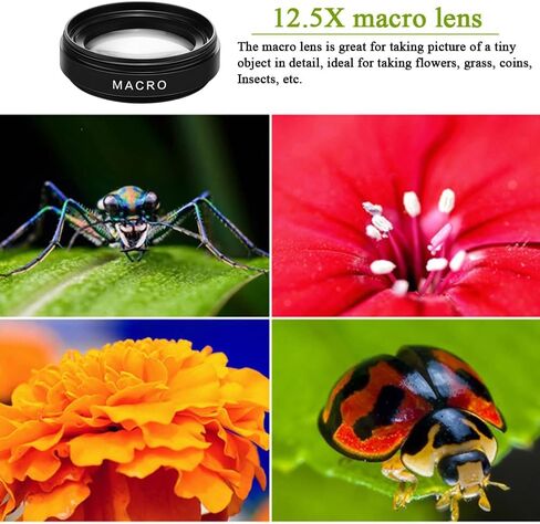 Professional 2 in 1 Lens Universal Clip 37mm Mobile Phone Lens 0.45x 49uv Super Wide-Angle + Macro HD Lens for All Smartphones in Saudi Arabia