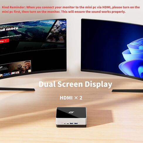 Nano J1 Mini PC Win 11 Pro, Intel N5095A Quad-Core Up to 2.9Ghz, 4GB RAM 3200MHz, 128GB NVMe SSD Mini Desktop Computer, Micro PC Supports 4K Dual Display, WiFi, BT, RJ45, VESA, Office/Home in Saudi Arabia