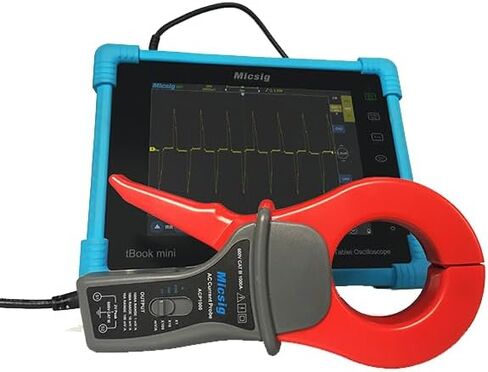 Micsig Oscilloscope Probe ACP1000 AC Current Probe with 5ft BNC Insulated Coaxial Output Cable, Operating Frequency 10Hz-100KHz, Test Current Range 0.1A-1000A in Saudi Arabia
