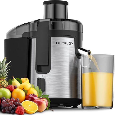 Juicer Machine, 500W Juicer for Fruit and Vegetable, Compact Centrifugal Juicer Extractor Juice Maker with 3-Speed Setting, Easy to Clean, Stainless Steel, BPA Free in Kuwait