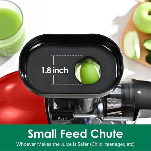 Slow Masticating Juicer,Brecious Cold Press Juicers with 2 Speed Modes & Quiet Motor,Juicers Machines Vegetable and Fruit with Reverse Function,Celery Juicer,BPA-Free,Easy to Clean (Silver) in Kuwait