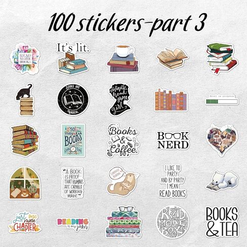 ملصقات الكتب، ملصقات Kindle Bookish، ملصقات جمالية لقراءة Booktok Smut لـ Kindle، ملصقات كتب رومانسية حارة لمجلة Kindle للبالغين، هدايا لمحبي الكتب in Kuwait