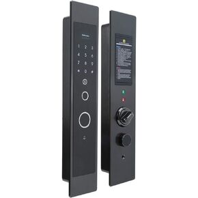 قفل الباب الذكي، سبيكة الزنك الذكية لبصمة الأصابع ومفتاح ميكانيكي 4 طرق فتح القفل، قفل أمان منزلي مع لوحة مفاتيح بإضاءة خلفية in Kuwait