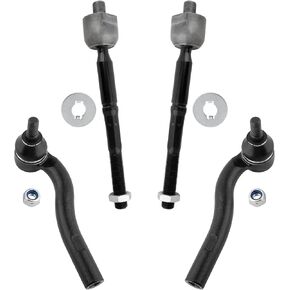 BOXI (Set of 4) Front Inner Outer Tie Rod Ends Set Fit for Lexus GS300 1998 1999 2000 2001 2002 2003 2004 2005 / GS400 1998 1999 2000 / GS430 2001 2002 2003 2004 2005 | Replace ES80585 ES80584 EV80600 in Saudi Arabia