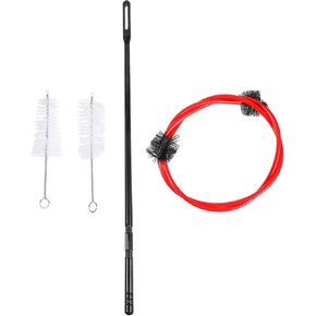 Cleaning Accessories 4pcs Trumpet Cleaning Kit Cornet Care and Maintenance Kit with Snake Brush Brush Valve Casing Brush Cleaning Rod French Horn Accessories in Saudi Arabia