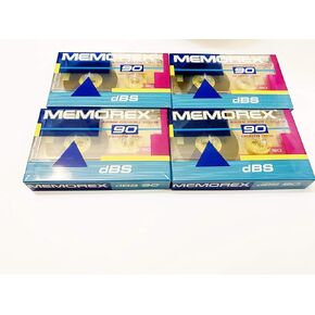 Memorex DBS 90 Single Blank Audio Cassette Tape 4 Quantity