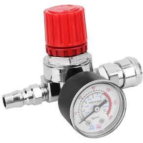 DEWIN Air Compressor Pressure Regulator, 0.8mpa Switch Control Valve Gauge with Male/Female Connector for Regulate Air Pressure and Energize Energy and Shut Down The Compressor etc in Saudi Arabia