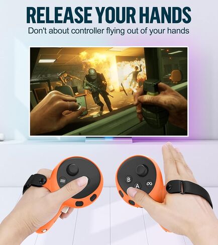 YRVXW Silicone Cover Set Compatible with Meta/Oculus Quest 3 | VR Accessories Set, Face Pad and Shell Cover, Controller Grips, Lens Protection, Accurate Fit, Secure Grip, Not Fit Quest 3S in Kuwait