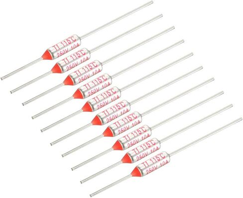 uxcell 250V 10A 115 Celsius Circuit Cut-Off Temperature Thermal Fuse 10 Pcs in Saudi Arabia