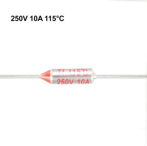 uxcell 250V 10A 115 Celsius Circuit Cut-Off Temperature Thermal Fuse 10 Pcs in Saudi Arabia
