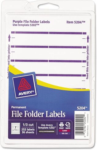AVE05204 - Avery Print or Write File Folder Labels in Saudi Arabia