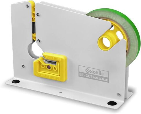 Excell EZ-CUT Tape Bag Sealer with Trimmer Blade, Bag Neck Sealer Fit 9 mm Tape, for Candy, Bread and Ground Meat Packaging (9 mm) in Saudi Arabia
