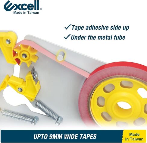 Excell EZ-CUT Tape Bag Sealer with Trimmer Blade, Bag Neck Sealer Fit 9 mm Tape, for Candy, Bread and Ground Meat Packaging (9 mm) in Saudi Arabia