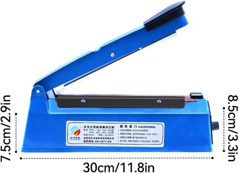 الة ختم اكياس البوليستر اليدوية 8 انش، الة ختم اكياس البوليستر شديدة التحمل مع مجموعة اصلاح in Kuwait