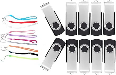 محرك فلاش 64 جيجا بايت 10 عبوات من محركات أقراص فلاش USB محرك الإبهام عالي السعة USB 2.0 عصا ذاكرة 64 جيجا بايت محرك أقراص فلاش محرك أقراص مضغوطة سرعة عالية لتخزين البيانات in Kuwait