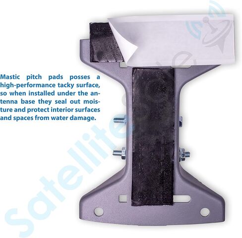SatelliteSale Universal Roof Patch Kit 6X Zinc Plated Lag Bolts and 3X Mastic Pitch Pads in Saudi Arabia