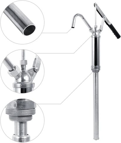Heavy duty leverage action stainless steel barrel pump for efficient liquid transfer in Kuwait
