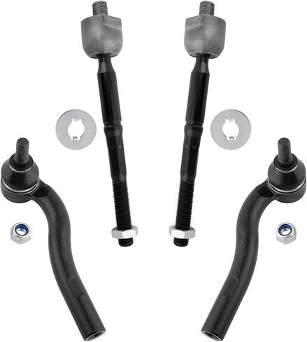 BOXI (Set of 4) Front Inner Outer Tie Rod Ends Set Fit for Lexus GS300 1998 1999 2000 2001 2002 2003 2004 2005 / GS400 1998 1999 2000 / GS430 2001 2002 2003 2004 2005 | Replace ES80585 ES80584 EV80600 in Saudi Arabia