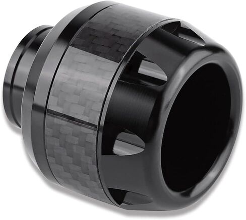 1 Pair Front Fork Frame Sliders Wheel Crash Protector, Keenso Carbon Fiber Front Fork Frame Sliders Crash Protection (Black) in Saudi Arabia