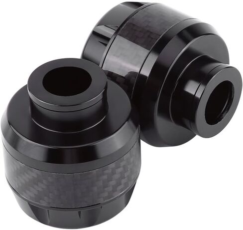 1 Pair Front Fork Frame Sliders Wheel Crash Protector, Keenso Carbon Fiber Front Fork Frame Sliders Crash Protection (Black) in Saudi Arabia