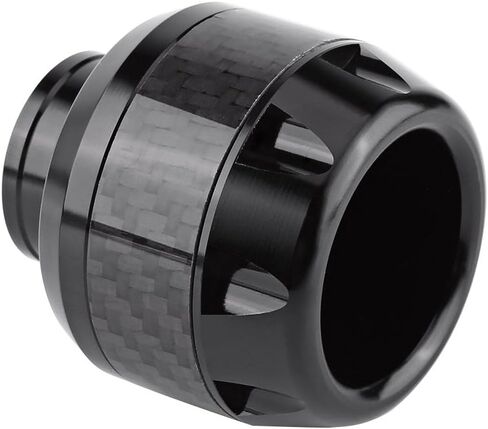 1 Pair Front Fork Frame Sliders Wheel Crash Protector, Keenso Carbon Fiber Front Fork Frame Sliders Crash Protection (Black) in Saudi Arabia