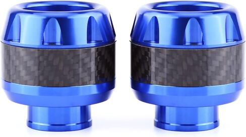 1 Pair Front Fork Frame Sliders Wheel Crash Protector, Keenso Carbon Fiber Front Fork Frame Sliders Crash Protection (Black) in Saudi Arabia