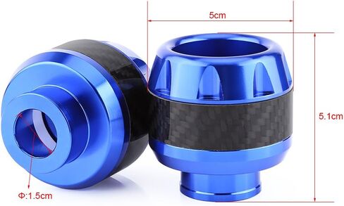 1 Pair Front Fork Frame Sliders Wheel Crash Protector, Keenso Carbon Fiber Front Fork Frame Sliders Crash Protection (Black) in Saudi Arabia