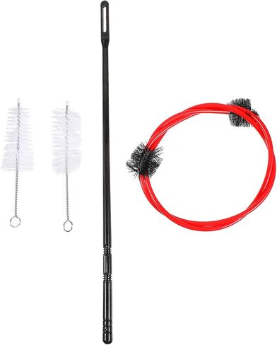 Cleaning Accessories 4pcs Trumpet Cleaning Kit Cornet Care and Maintenance Kit with Snake Brush Brush Valve Casing Brush Cleaning Rod French Horn Accessories in Saudi Arabia