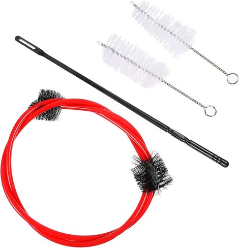 Cleaning Accessories 4pcs Trumpet Cleaning Kit Cornet Care and Maintenance Kit with Snake Brush Brush Valve Casing Brush Cleaning Rod French Horn Accessories in Saudi Arabia