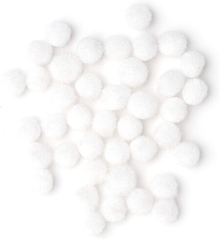 Cousin DIY White 5mm Poms, 40 Pack in Saudi Arabia