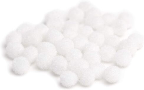 Cousin DIY White 5mm Poms, 40 Pack in Saudi Arabia