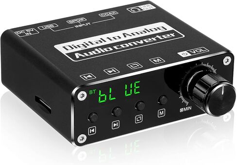 محول صوت صغير من الألياف الرقمية S/PDIF إلى تناظري مع بلوتوث USB DAC أمبير in Kuwait