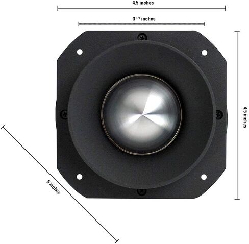 VOYZ 600 Watt Super Tweeter 2KHz - 25KHz - 5" Supper Bullet Tweeter - Heavy Duty Super Strong Ferrite Magnet Tweeter with Titanium Diaphragm 4-8 ohms Includes Crossover Capacitor (VZ-47A) in Kuwait