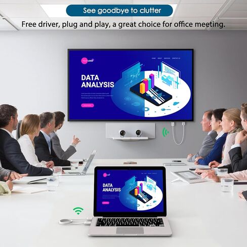 جهاز إرسال واستقبال HDMI لاسلكي يصل إلى 650 قدم/200 متر، موسع HDMI لاسلكي JCHICI 5G لبث الفيديو/الصوت/الملف إلى التلفزيون/جهاز العرض/الشاشة من الكمبيوتر المحمول/الكمبيوتر الشخصي/الكاميرا in Kuwait