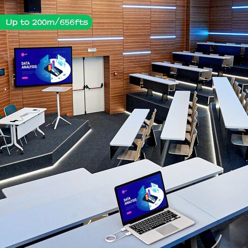 جهاز إرسال واستقبال HDMI لاسلكي يصل إلى 650 قدم/200 متر، موسع HDMI لاسلكي JCHICI 5G لبث الفيديو/الصوت/الملف إلى التلفزيون/جهاز العرض/الشاشة من الكمبيوتر المحمول/الكمبيوتر الشخصي/الكاميرا in Kuwait