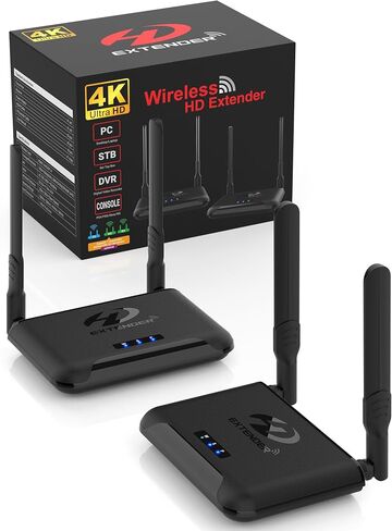 جهاز إرسال واستقبال HDMI لاسلكي 4K من Anrewa، 2160P 30HZ، 820FT، واي فاي مزدوج 5 جيجاهرتز، 9 قنوات قابلة للضبط، 433 ميجابت في الثانية، 1 Tx إلى 3 Rxs، تمديد جهاز التحكم عن بعد بالأشعة تحت الحمراء، حلقة HDMI 4K، Anrewa 950 in Saudi Arabia