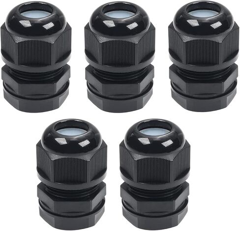 Fielect PG16 Cable Gland Flat Hole Type Waterproof Joint Adjustable Locknut for 4mmx10mm Dia Wire, 1Pcs in Saudi Arabia