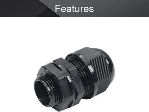Fielect PG16 Cable Gland Flat Hole Type Waterproof Joint Adjustable Locknut for 4mmx10mm Dia Wire, 1Pcs in Saudi Arabia